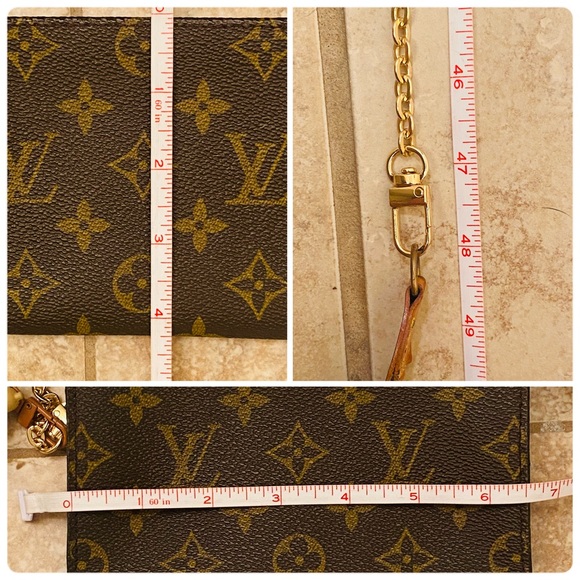 Authentic Louis Vuitton Bucket Pouch PM Monogram crossbody WOC - Picture 10 of 11